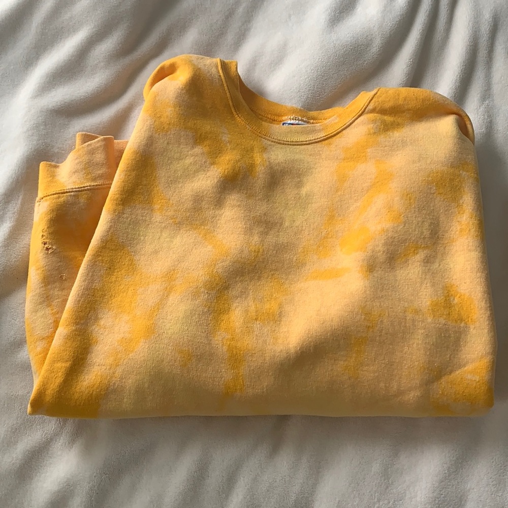 One of a kind bleach tie dye vintage sweatshirt - Picture 1 of 4